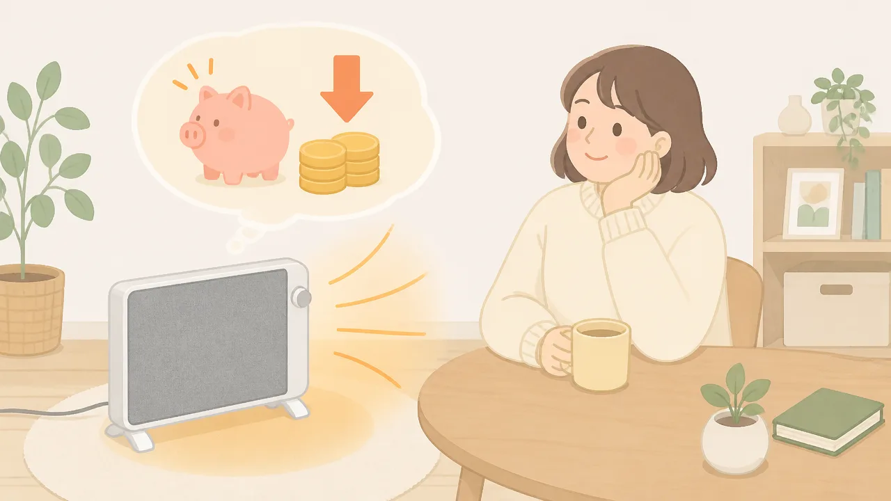 山善ミニパネルヒーターの口コミは?暖かさや電気代を調査