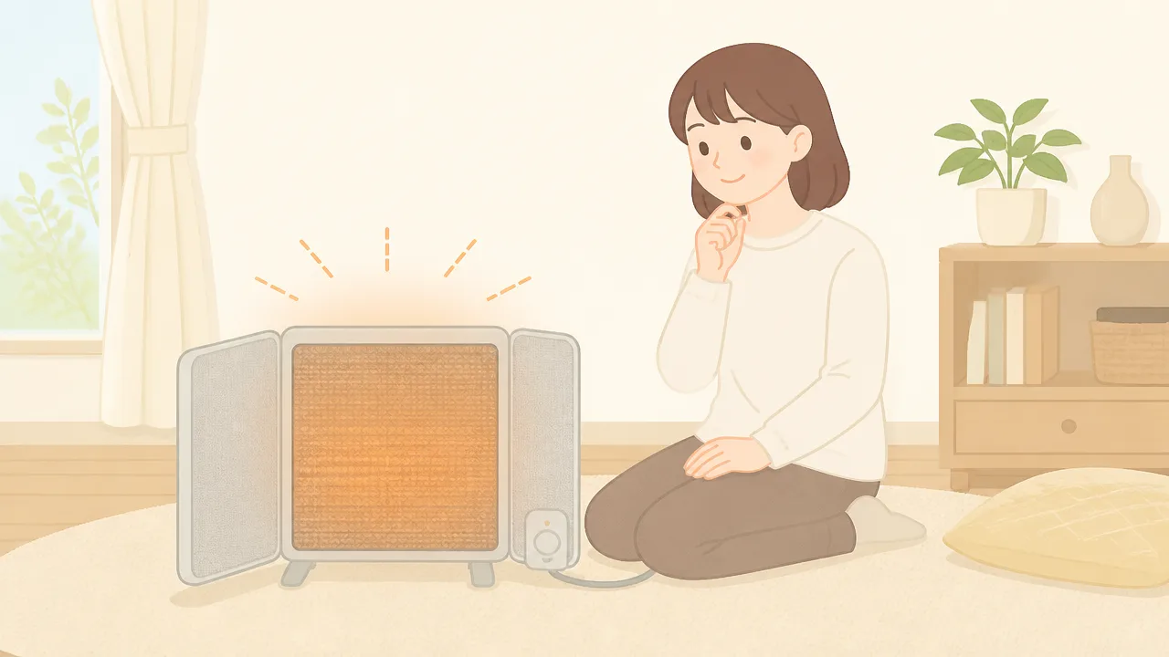 山善ミニパネルヒーターの口コミは?暖かさや電気代を調査