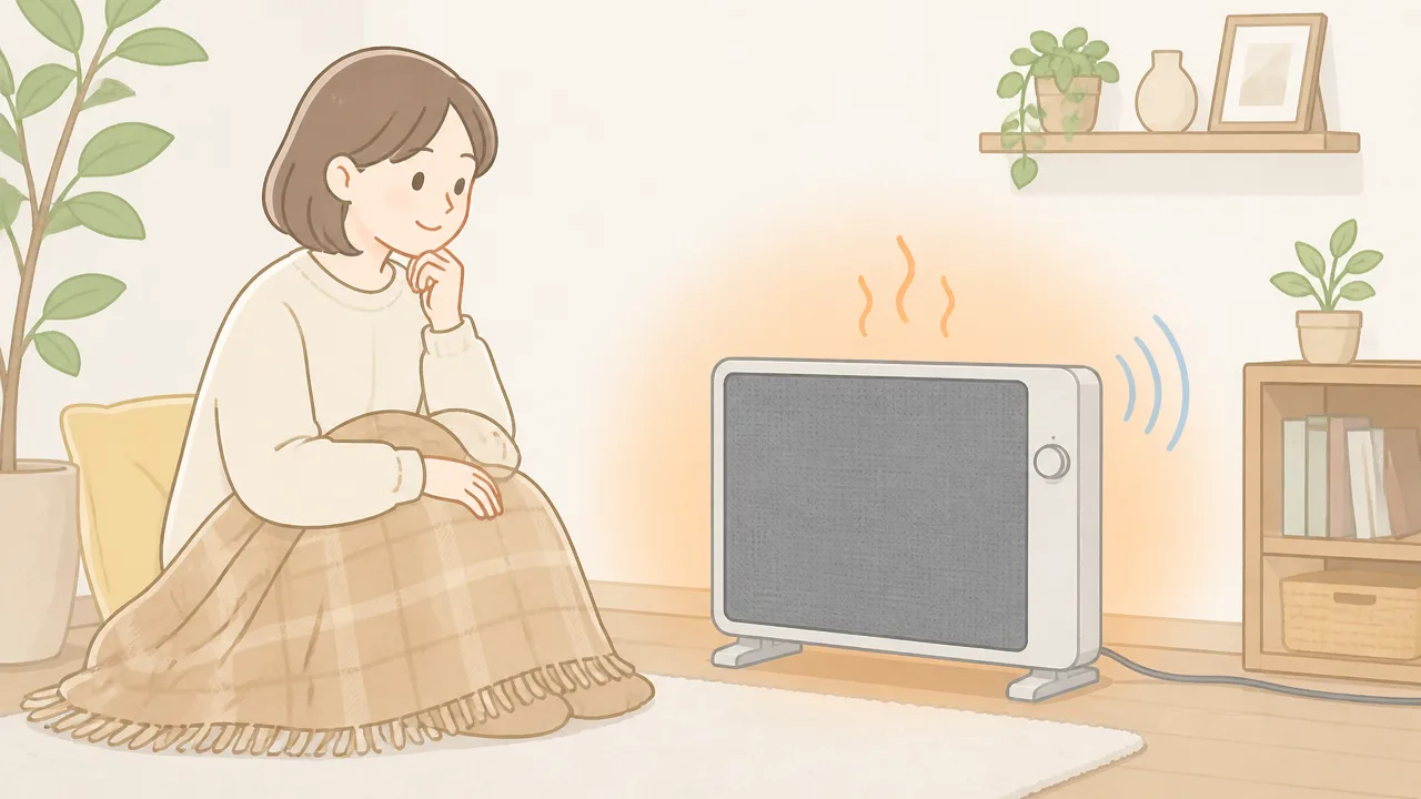 山善ミニパネルヒーターの口コミは?暖かさや電気代を調査